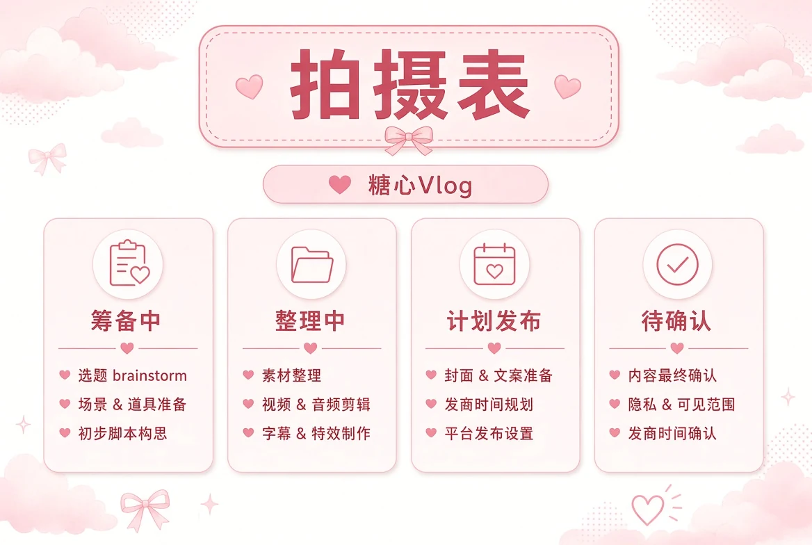 拍摄计划与状态